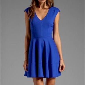 NWOT Blue Fit & Flare Skater Dress M